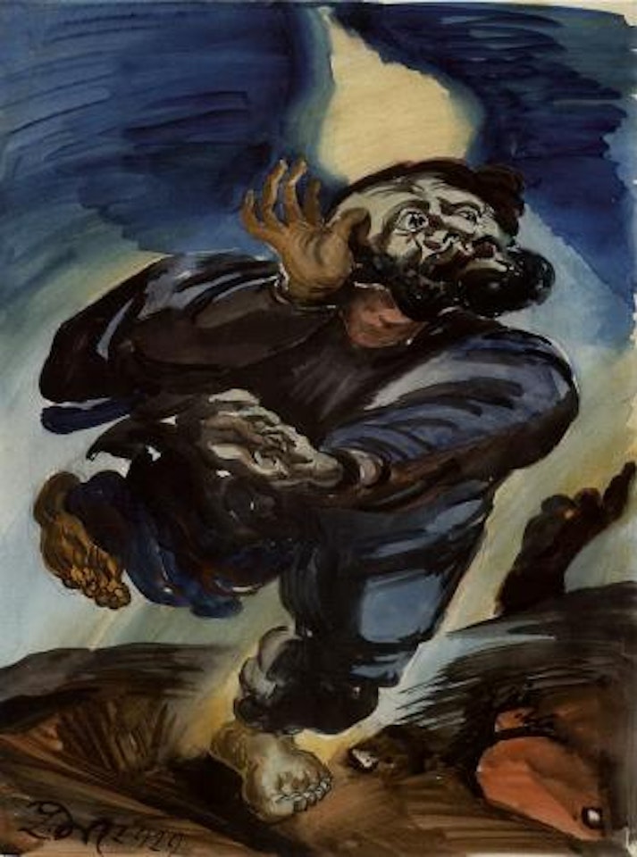 Der fluchtende by Ludwig Meidner