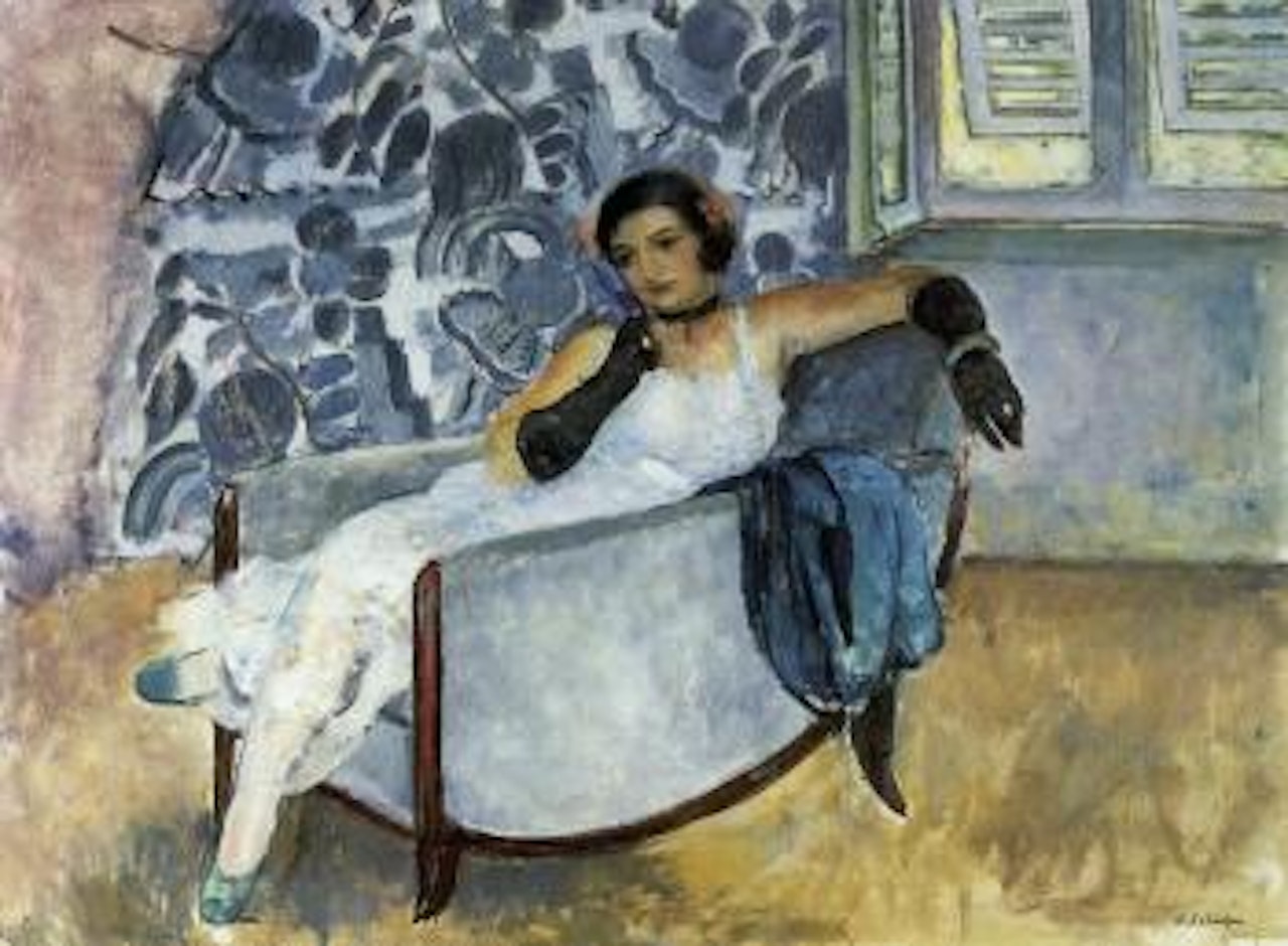 La femme aux gants noirs. Les musiciens by Henri Lebasque