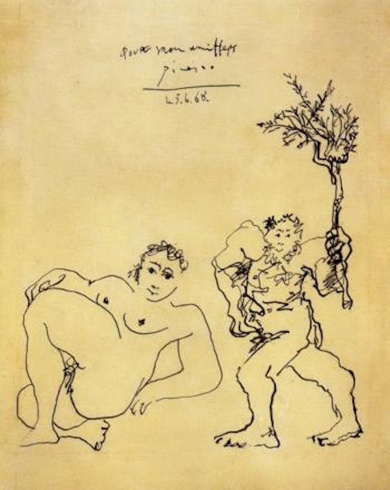 Femme et faune by Pablo Picasso