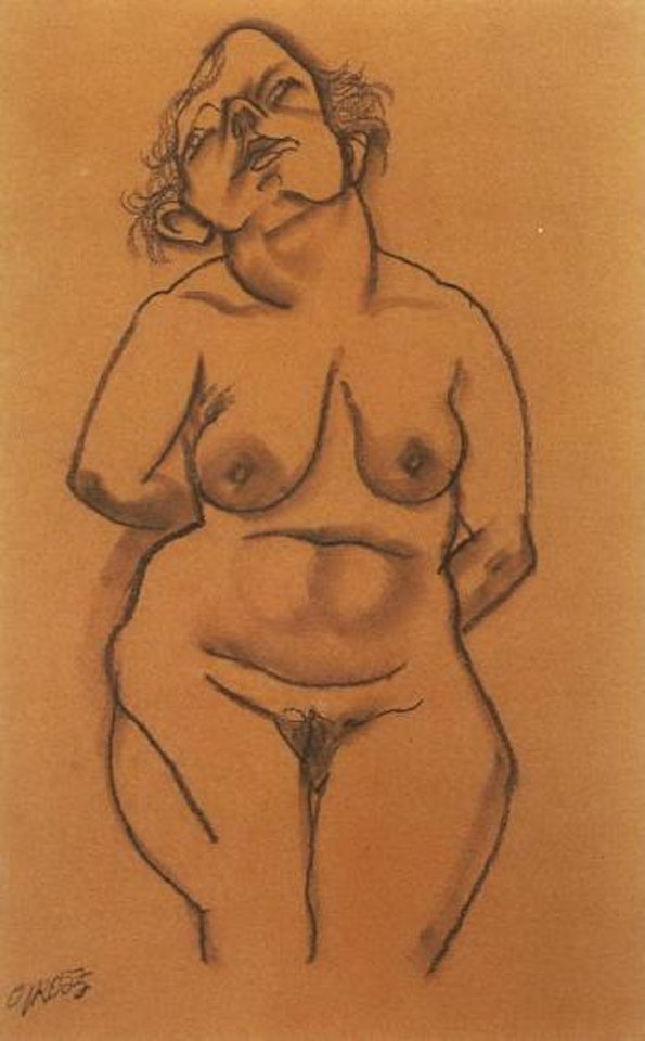 Sitzende Nakt by George Grosz