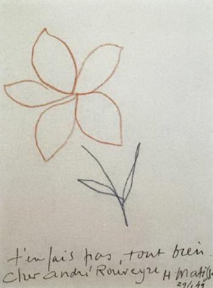 Fleur by Henri Matisse