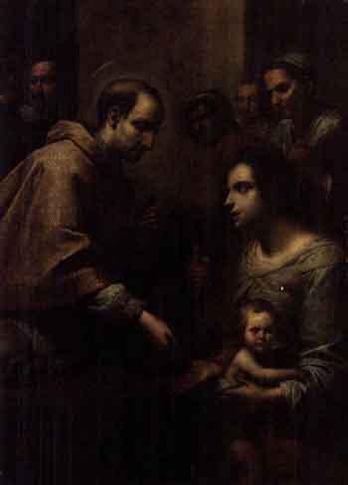 Saint distributing alms by Giovanni Martinelli