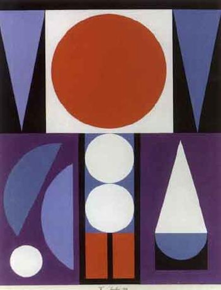 E - Composition by Auguste Herbin