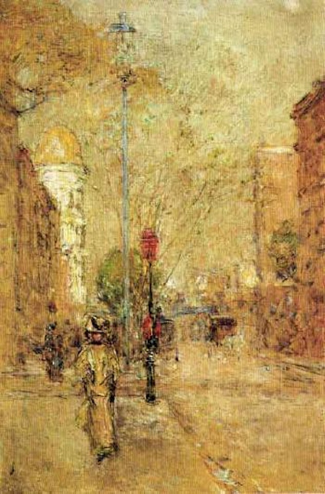 Springtime - West 22nd Street, New York by Childe Hassam