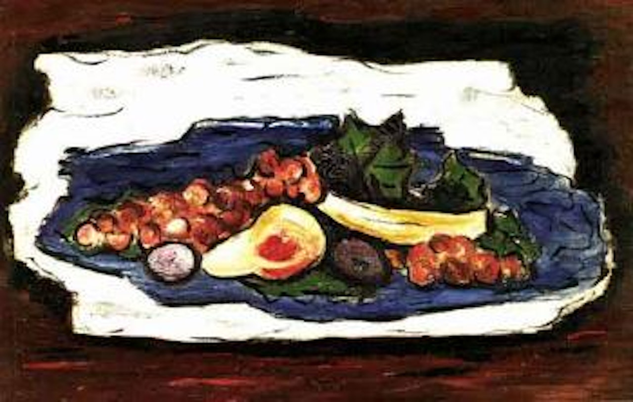 Still life of fruit by Marsden Hartley