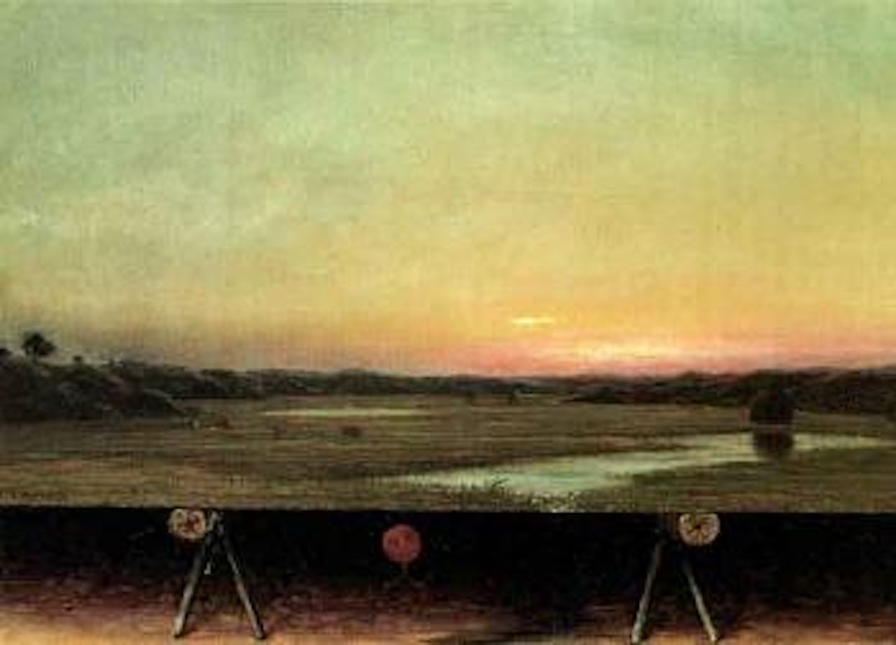 Gremlins in the studio I by Martin Johnson Heade