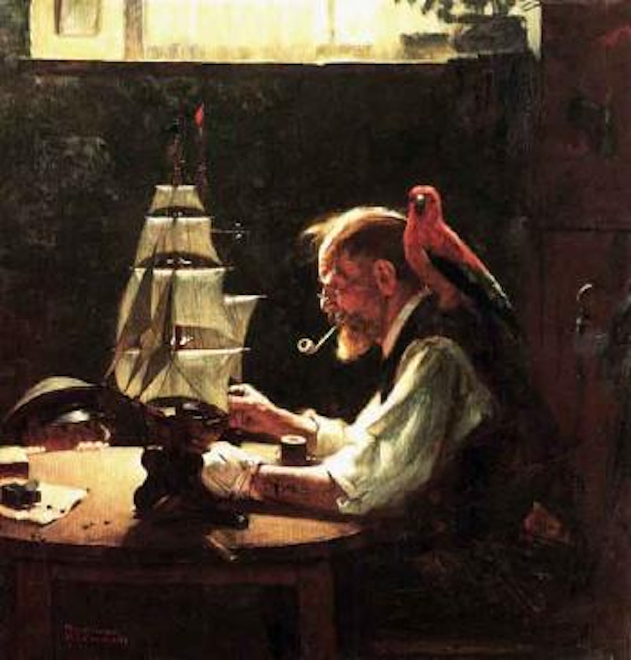 For a good boy by Norman Rockwell