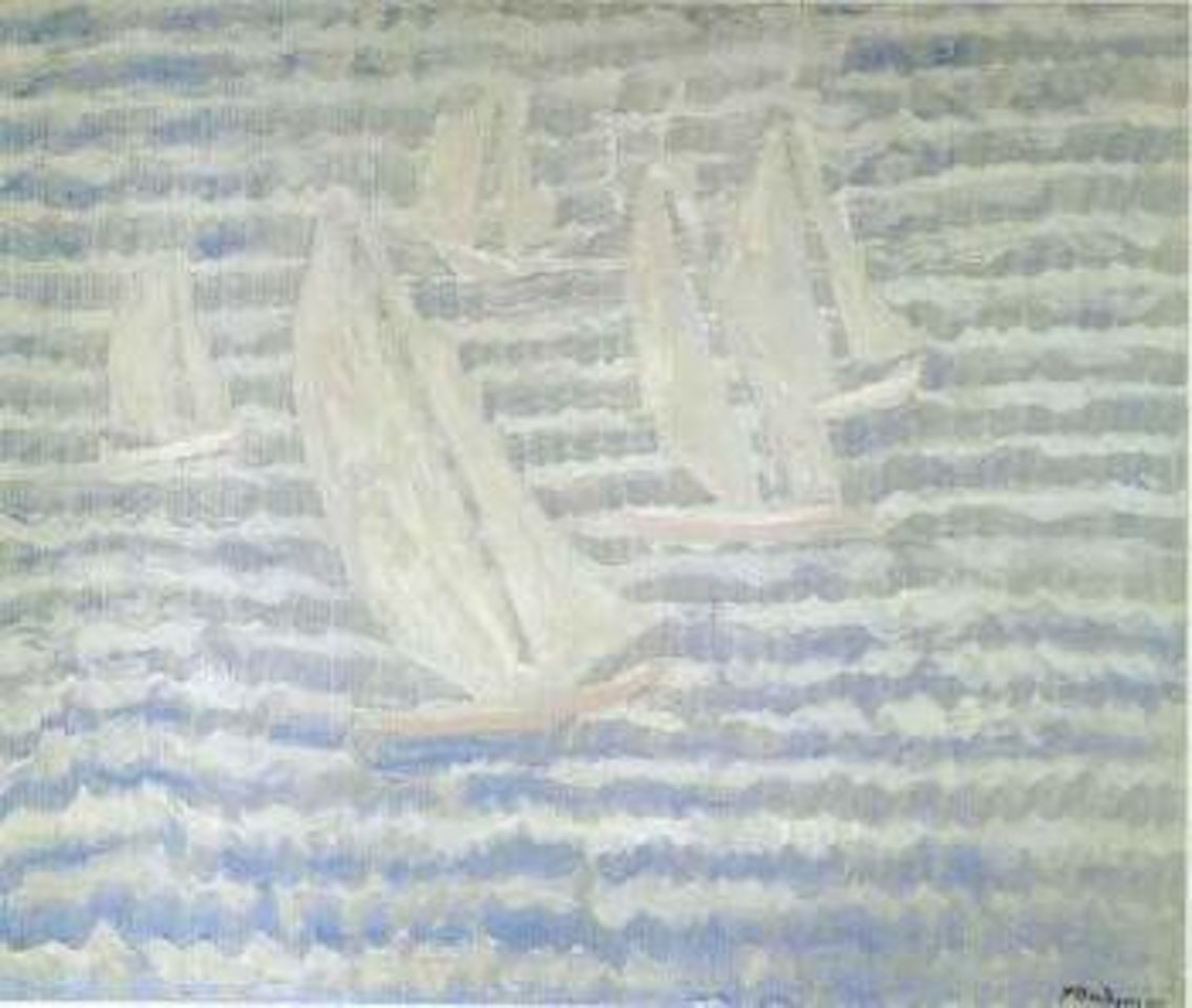 Sailboat race by Milton Avery