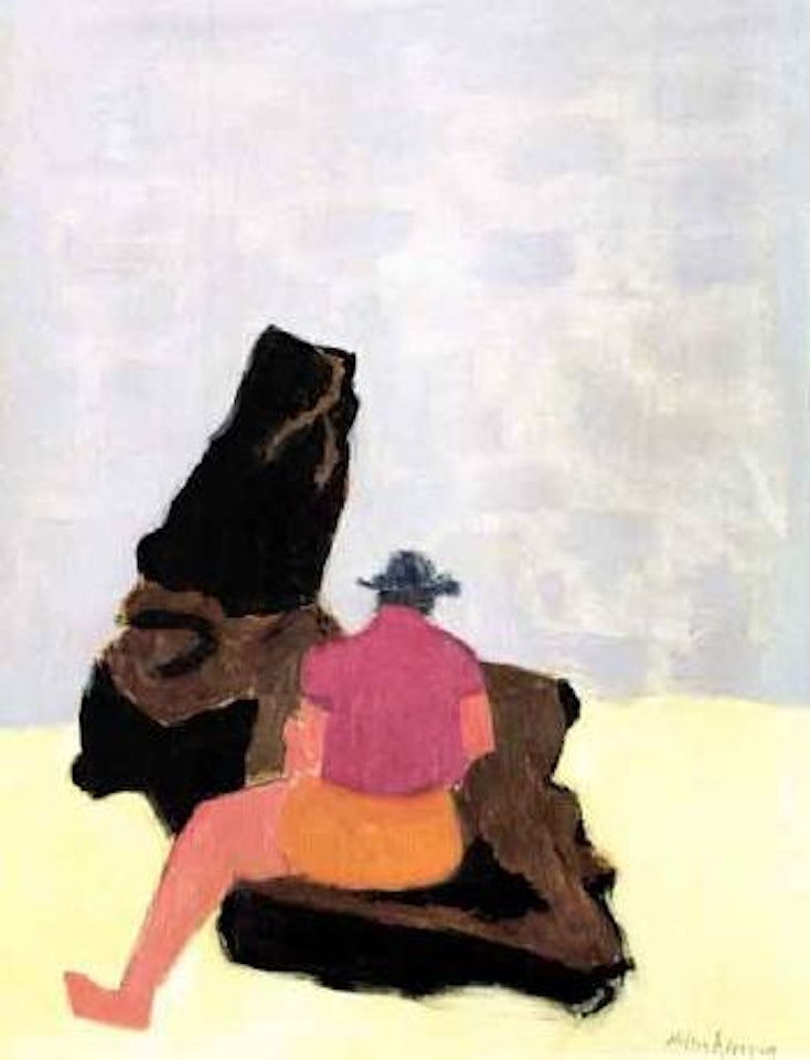 Figure on a jetty by Milton Avery