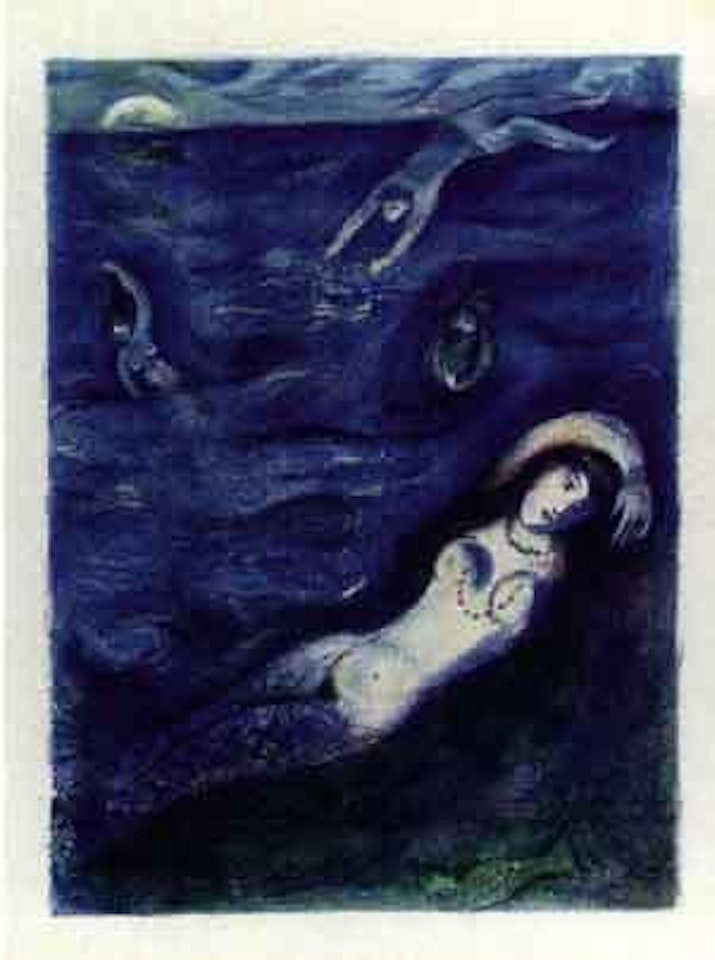 So I came forth from the Sea and sat down...-Arabian Nights by Marc Chagall