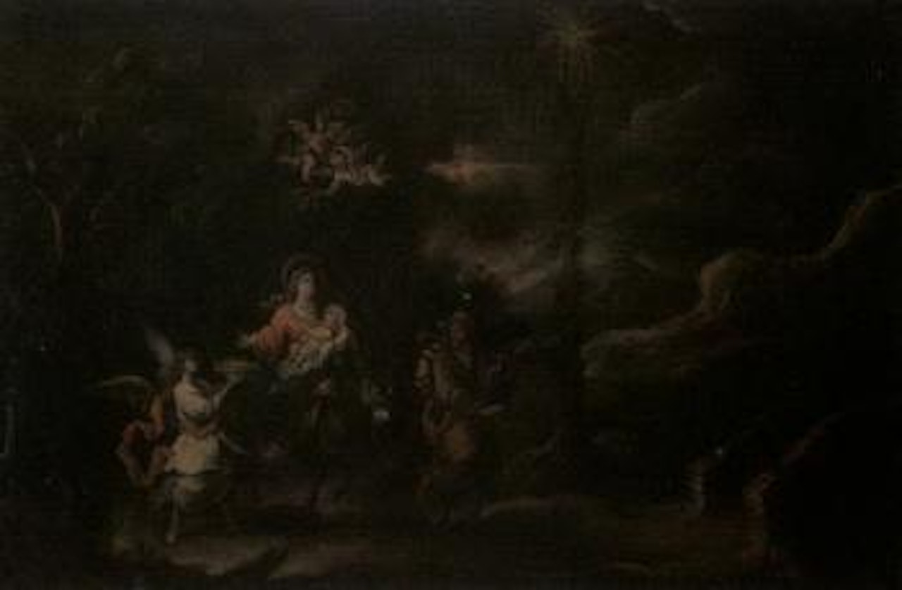 Flight into Egypt by Spanish School