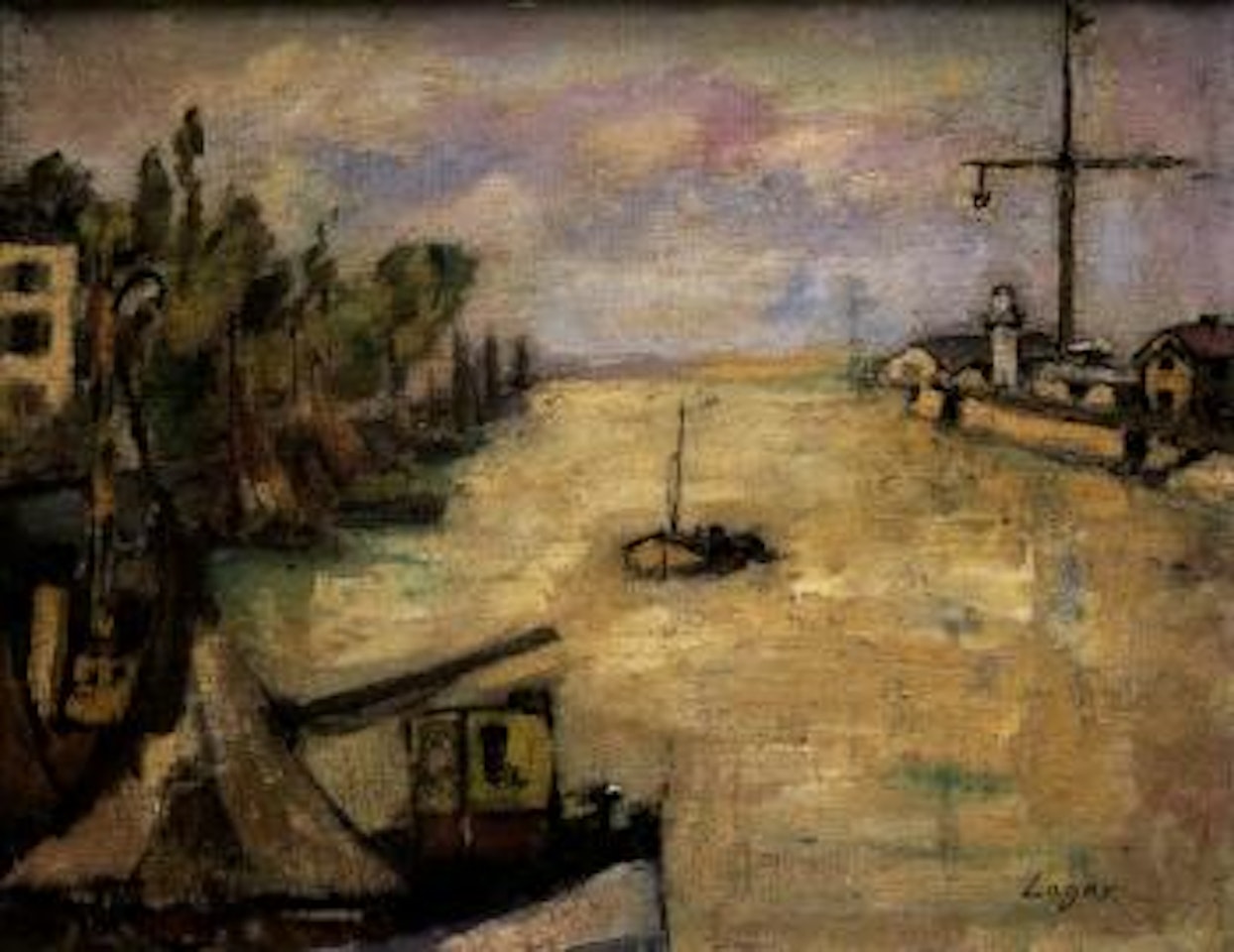 Way out of Honfleur harbour by Celso Lagar