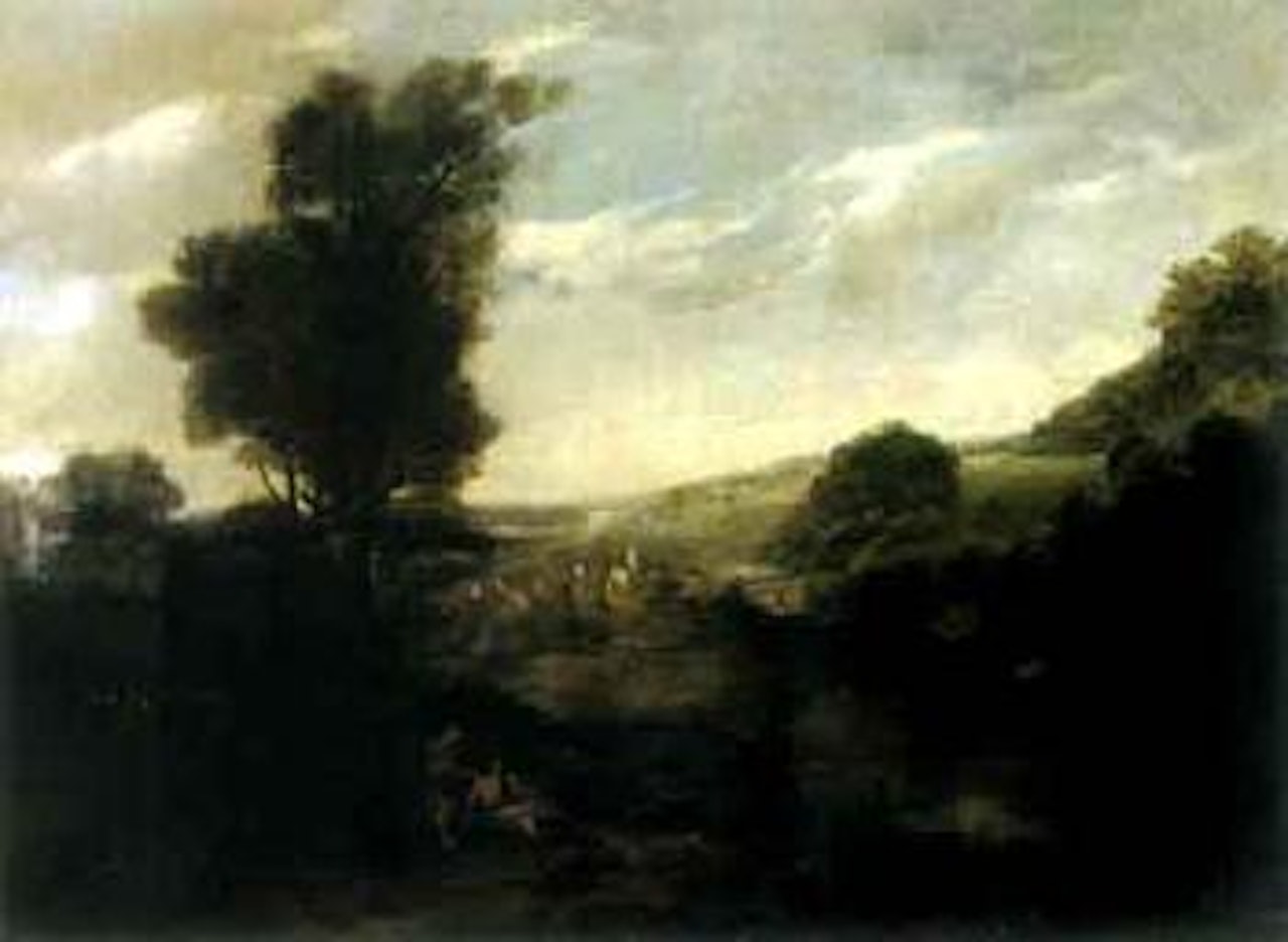 Italian landscape by Nicolas Poussin