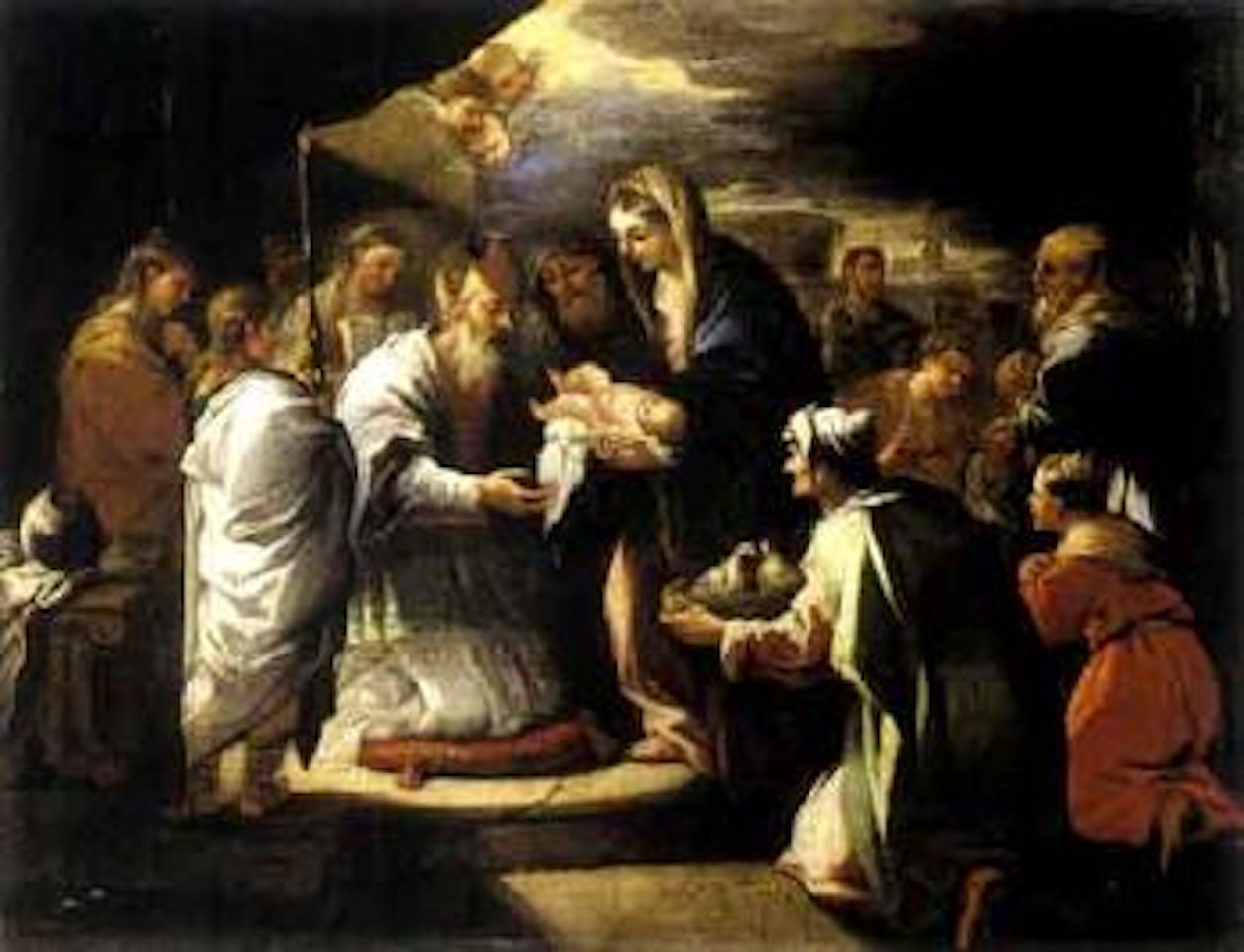 Jesus presented in the temple by Italian School