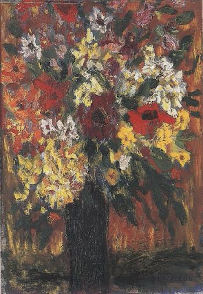 Still life of poppies and other flowers by Ivan Ivarson