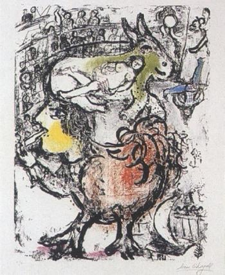 Pirouette au cirque by Marc Chagall