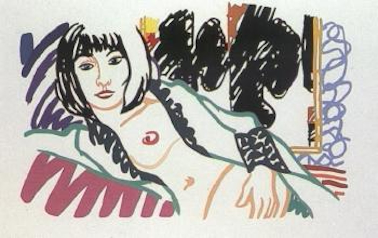 Monica in bathrobe by Tom Wesselmann