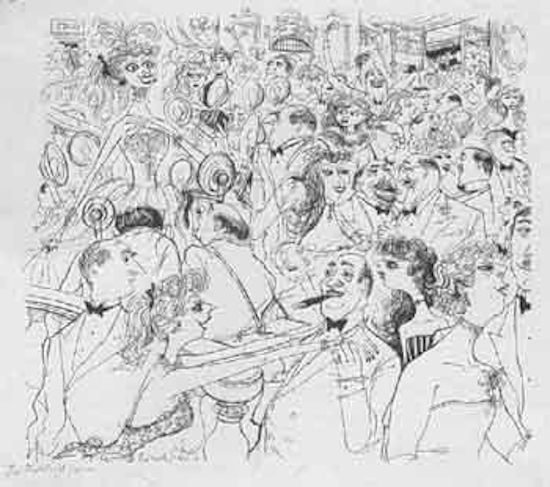First night scene by Ronald Searle