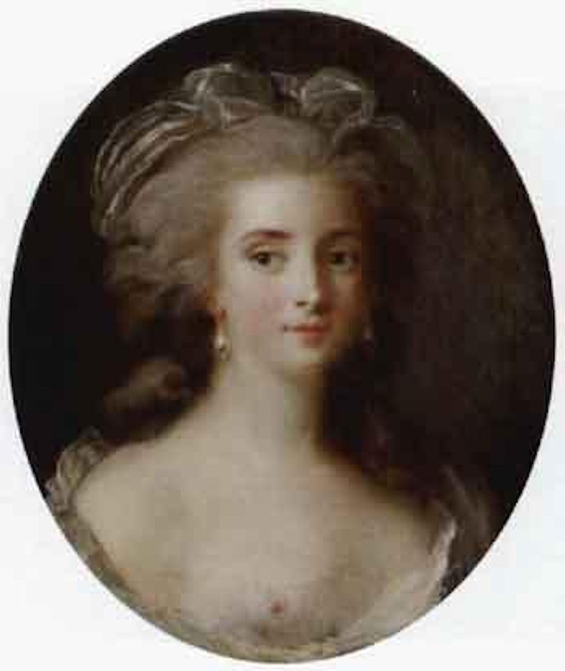 Portrait of lady, en deshabille by French School