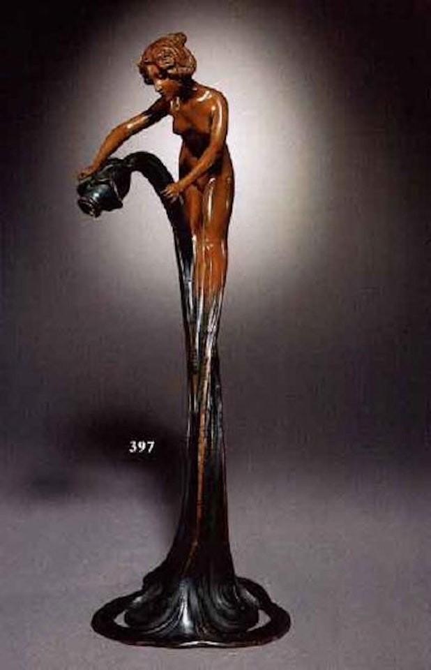 Naked maiden by Gustav Gurschner