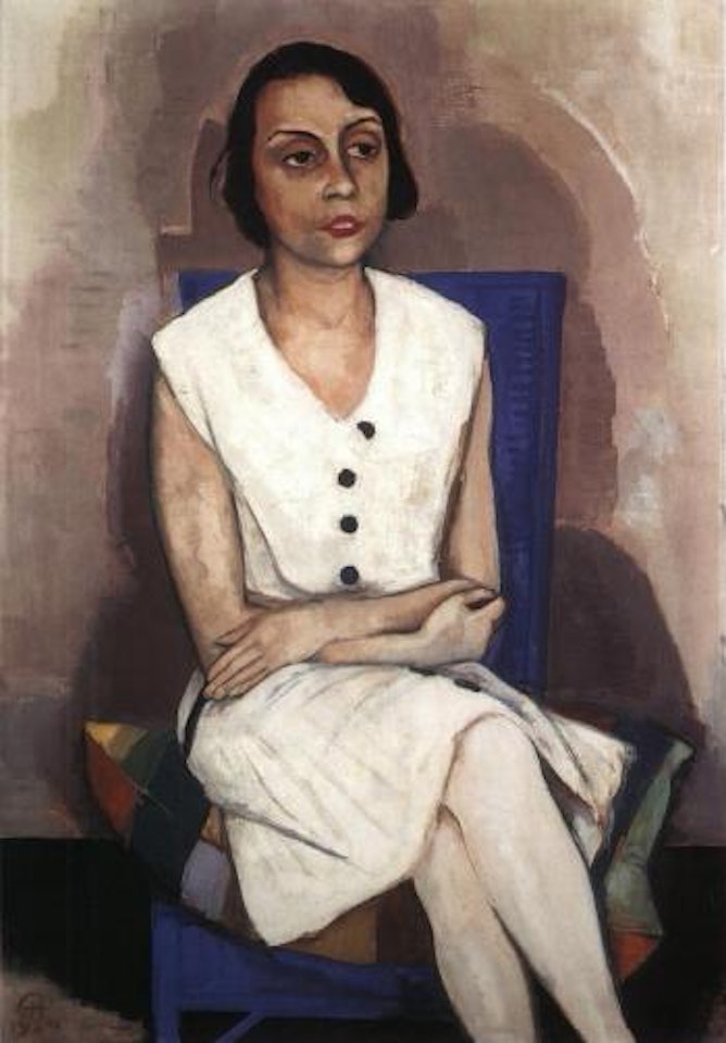 Portrait of Freda Braun by Karl Hofer