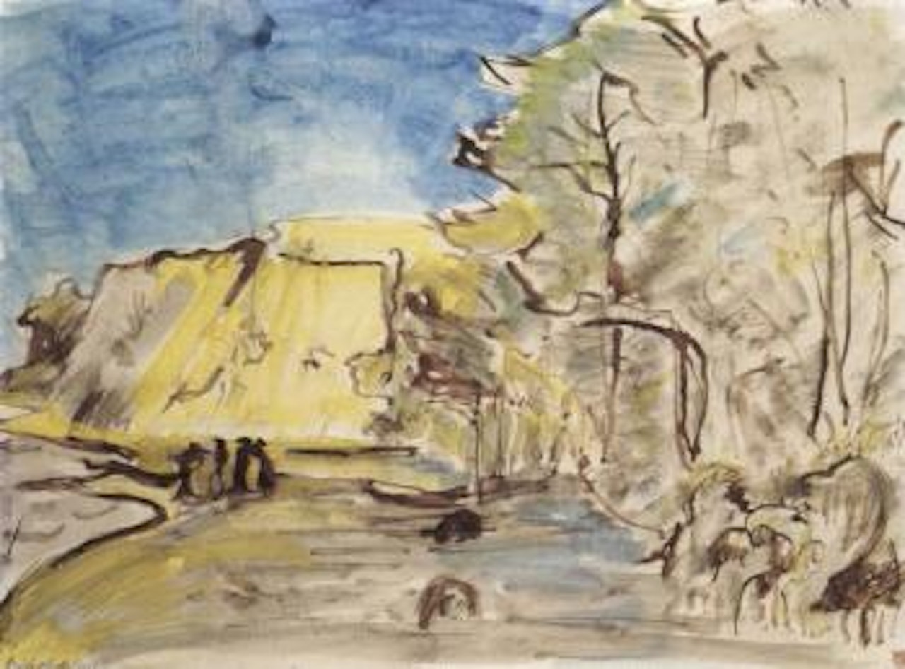 Steep coast by Erich Heckel