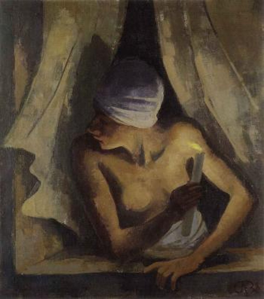 Madchen mit Kerze by Karl Hofer