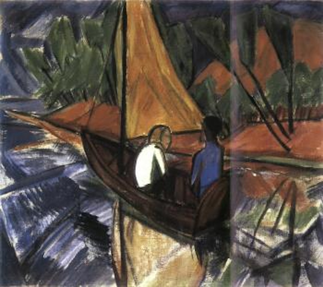 Sailing boat by Erich Heckel