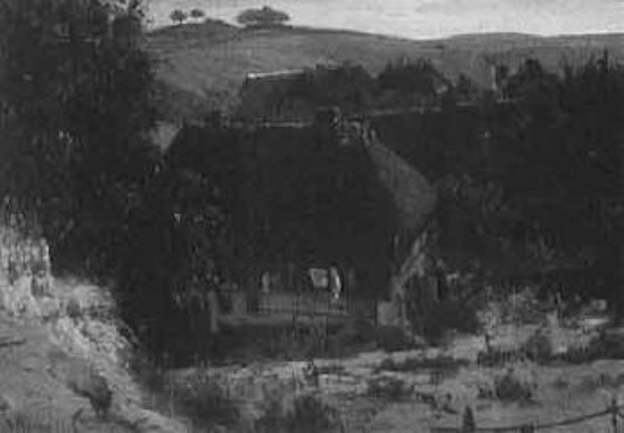 Village in the dunes by Walter Moras