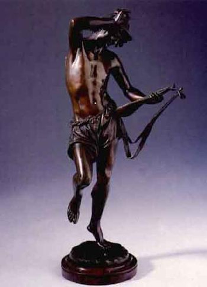 Dancing male lute player by Albert-Ernest Carrier-Belleuse