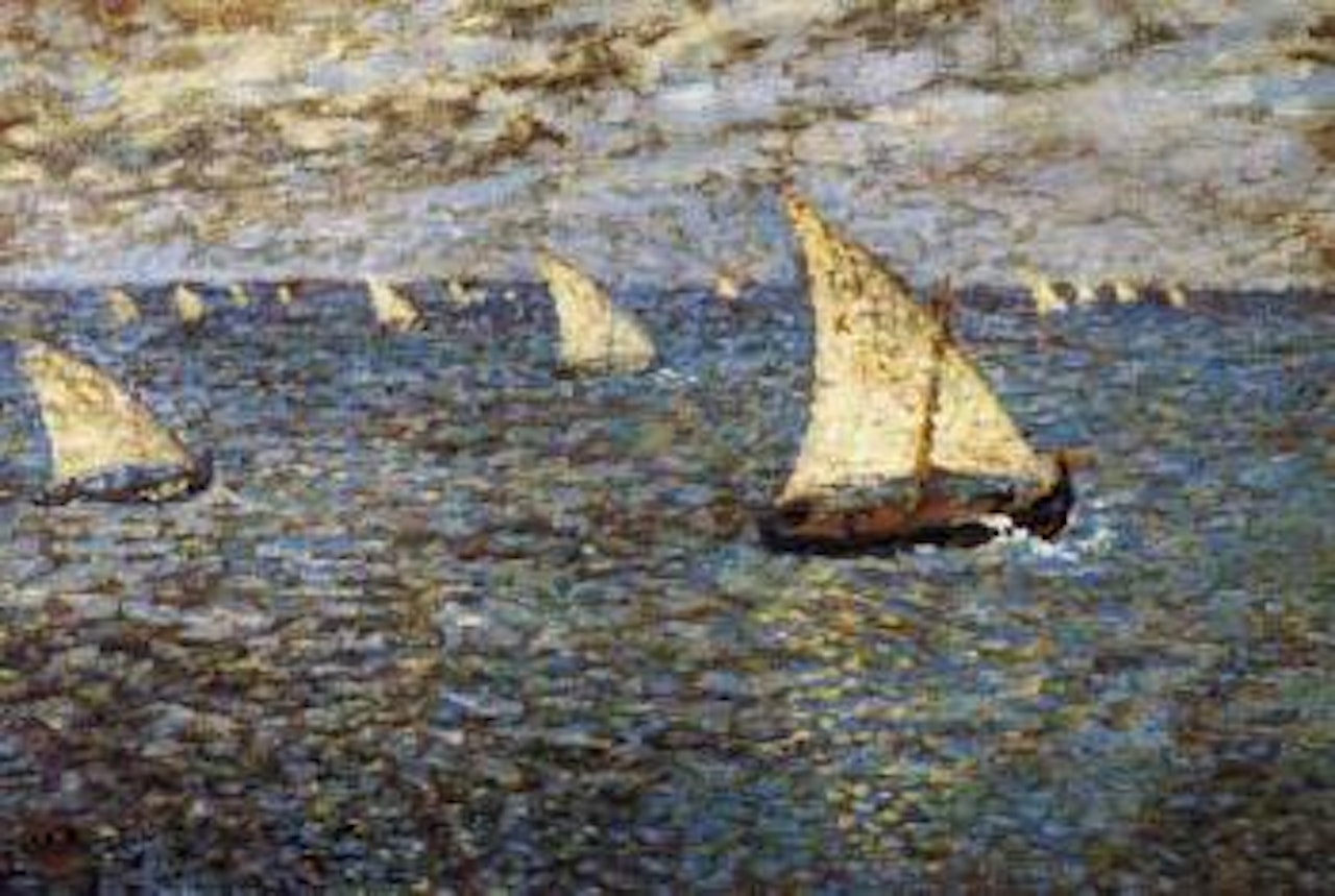 Fishing boats at Cette by Theo van Rysselberghe