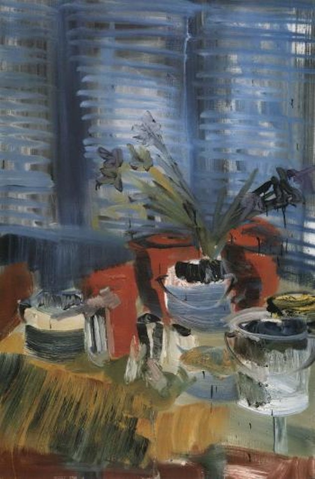 Still life in studio by Rainer Fetting