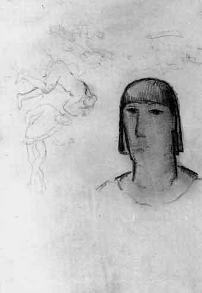 Portrait of a lady by Paul Delvaux