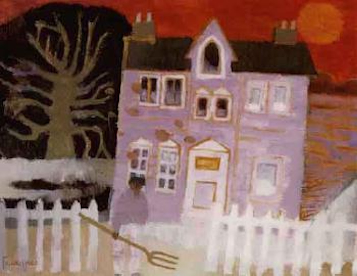 The pink house by Mary Fedden