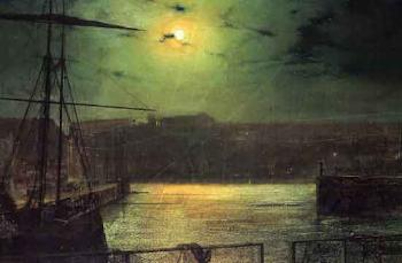 Moonlight, Whitby Harbour by John Atkinson Grimshaw