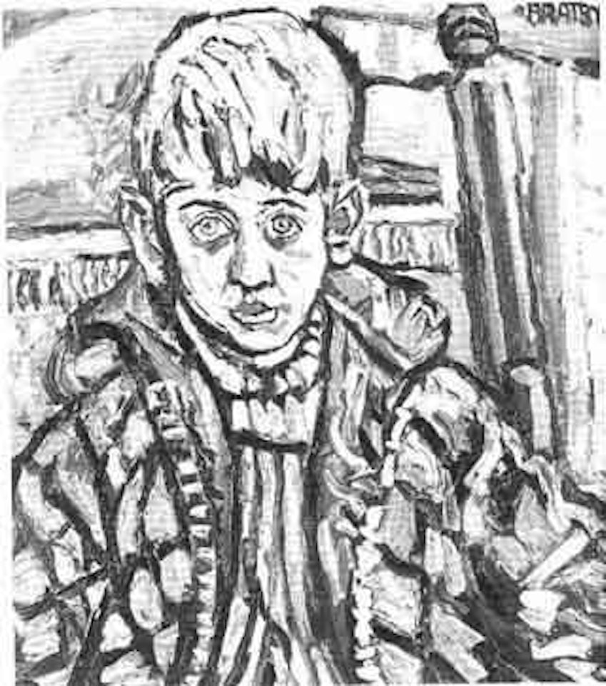 Portrait of the artist's son by John Bratby