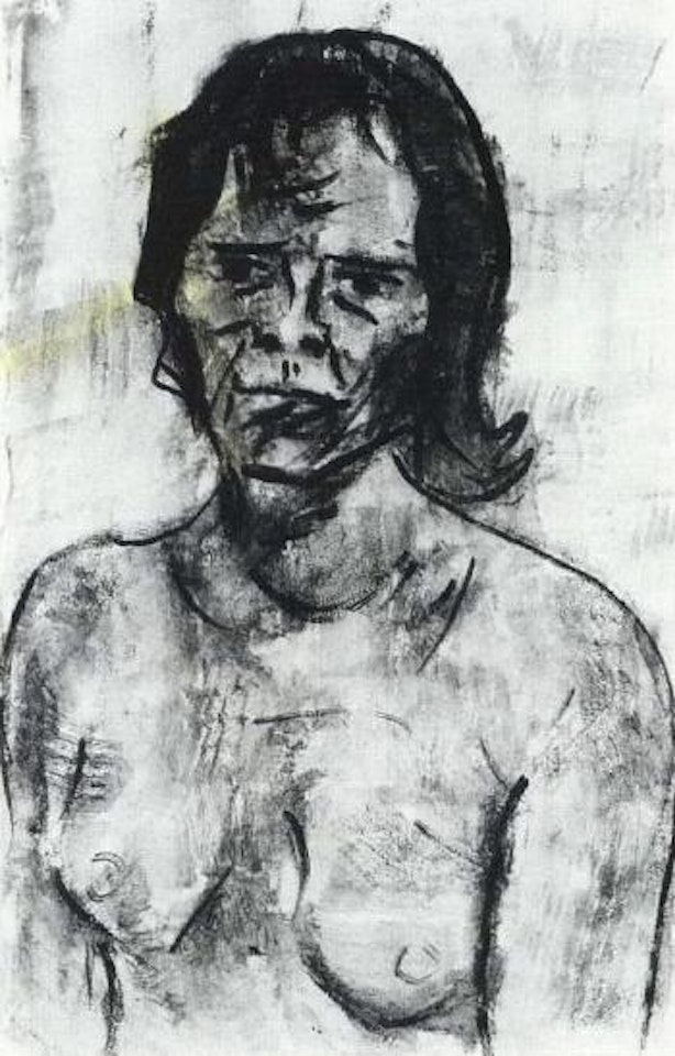 Female nude by Christian Rohlfs