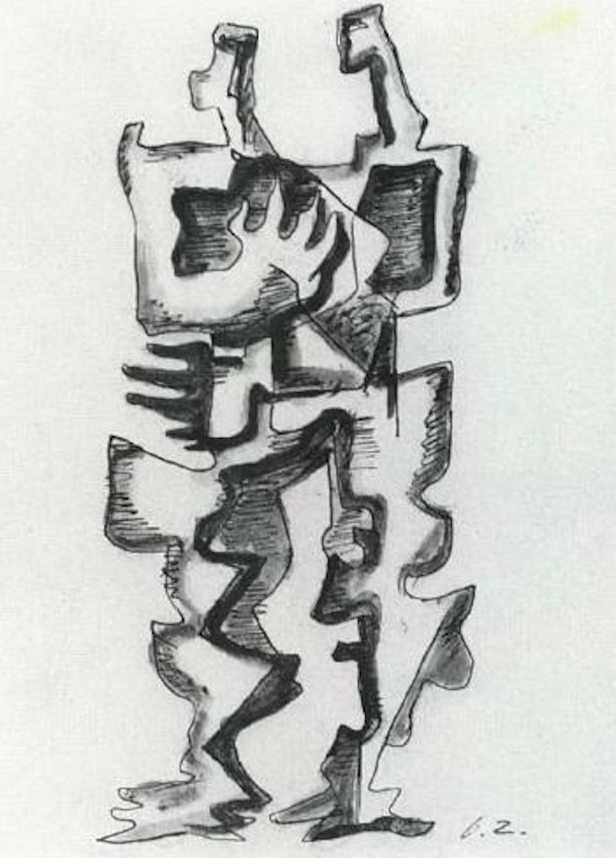 La rencontre by Ossip Zadkine
