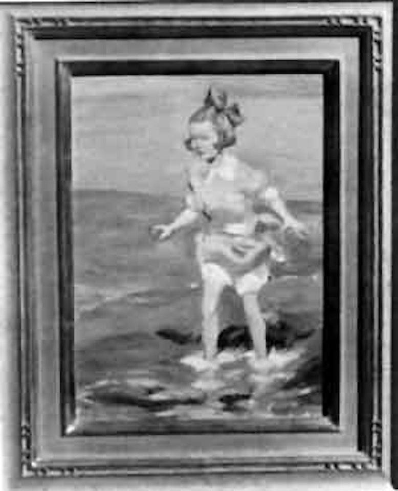 Girl on beach by Edward Henry Potthast