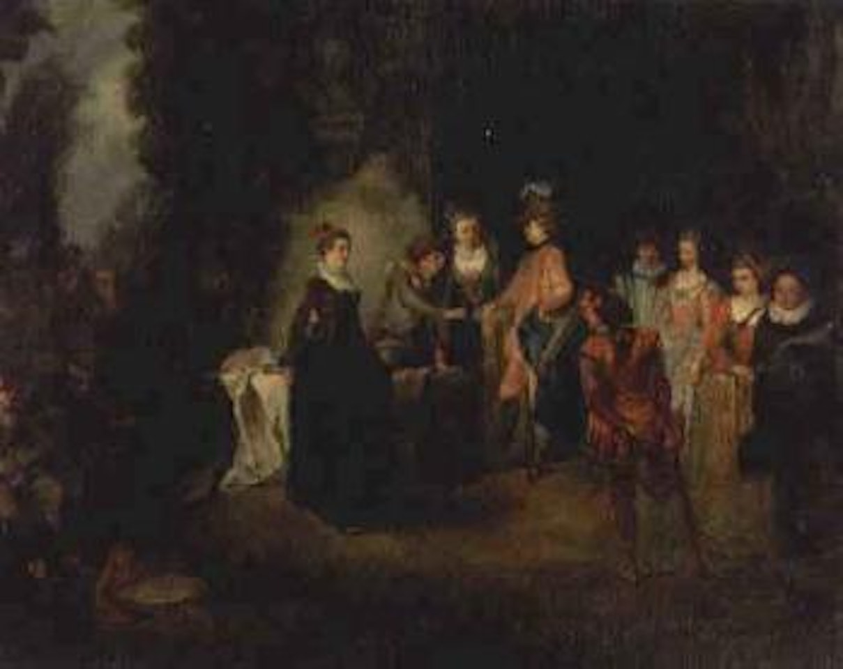 A fete champetre by Jean-Antoine Watteau