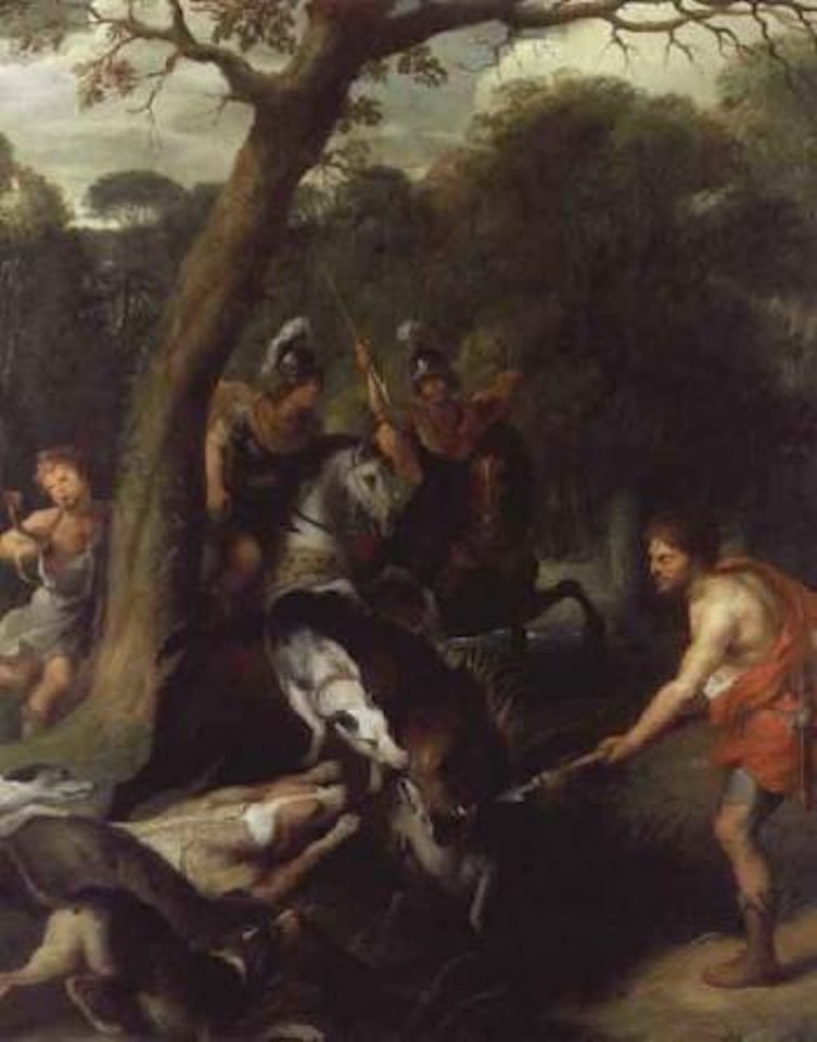 A boar hunt by Peter Paul Rubens