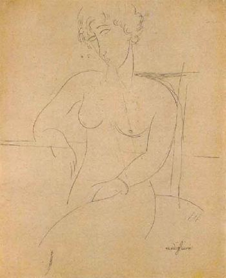 Femme nue assise by Amedeo Modigliani