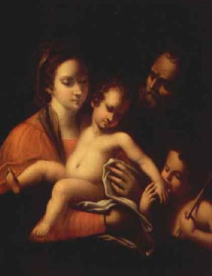 The Holy Family with Infant Saint John the Baptist by Annibale Carracci
