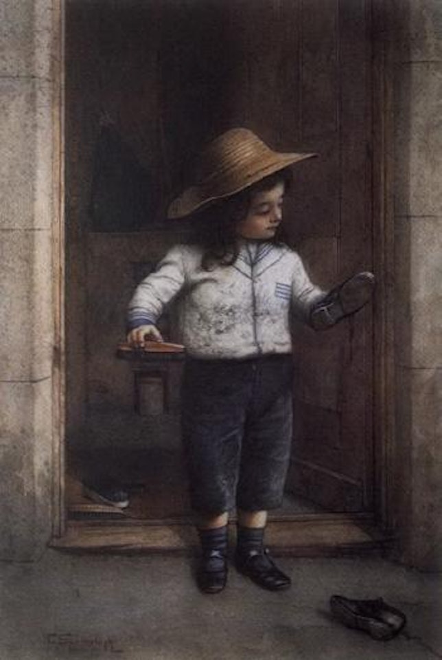 His first attempt by Charles Spencelayh
