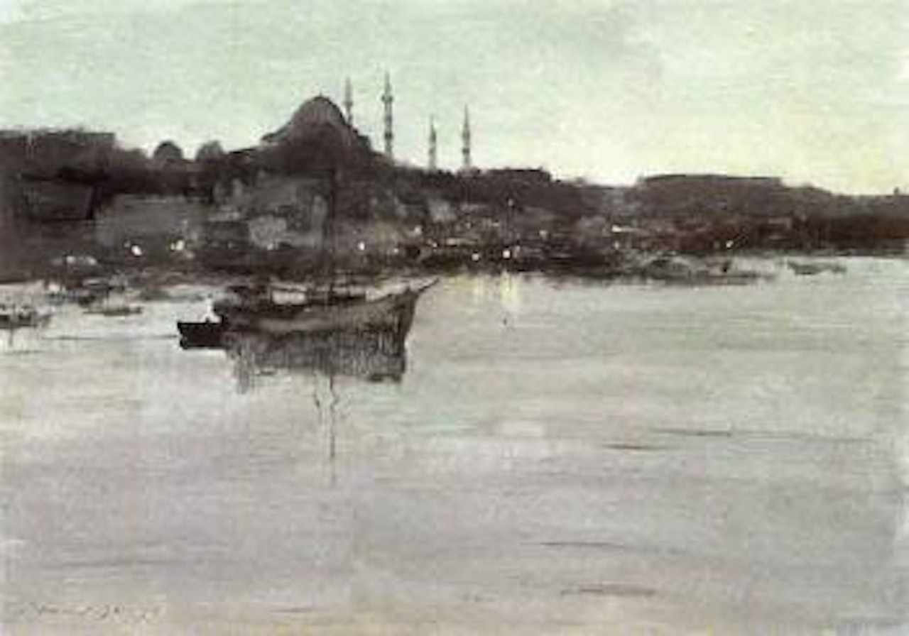 Dusk on the Golden Horn, Istanbul by Edward Seago