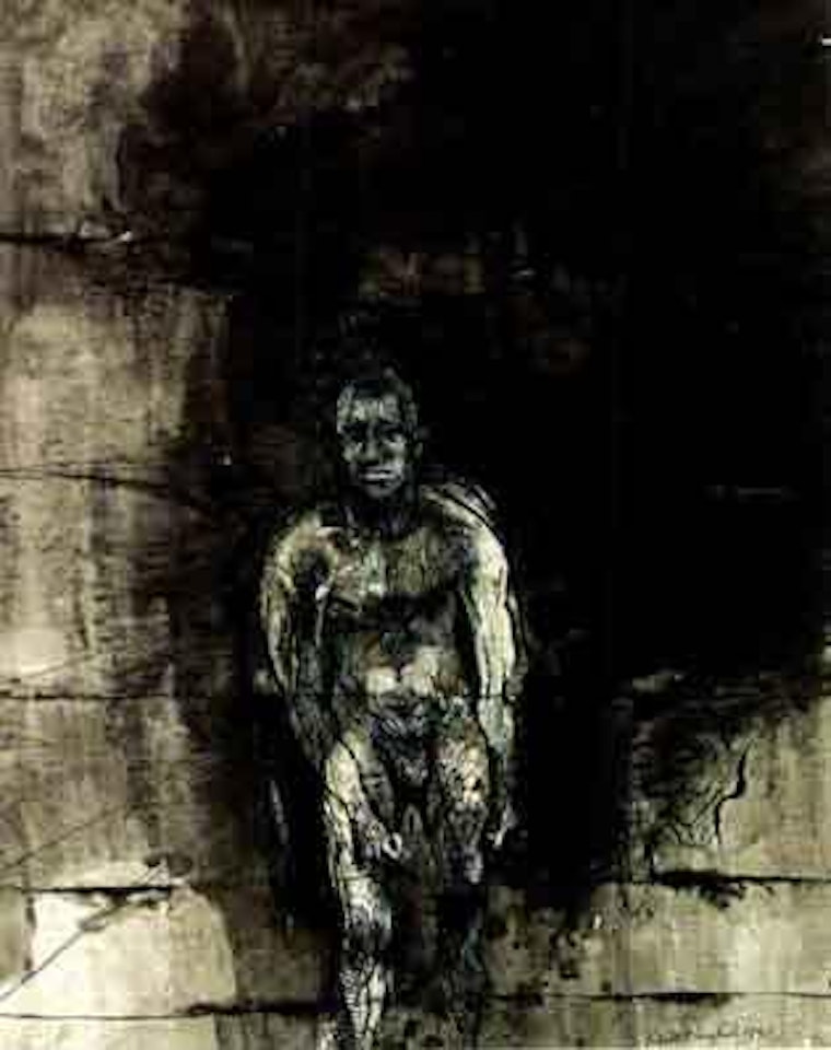 Standing male nude by Keith Vaughan