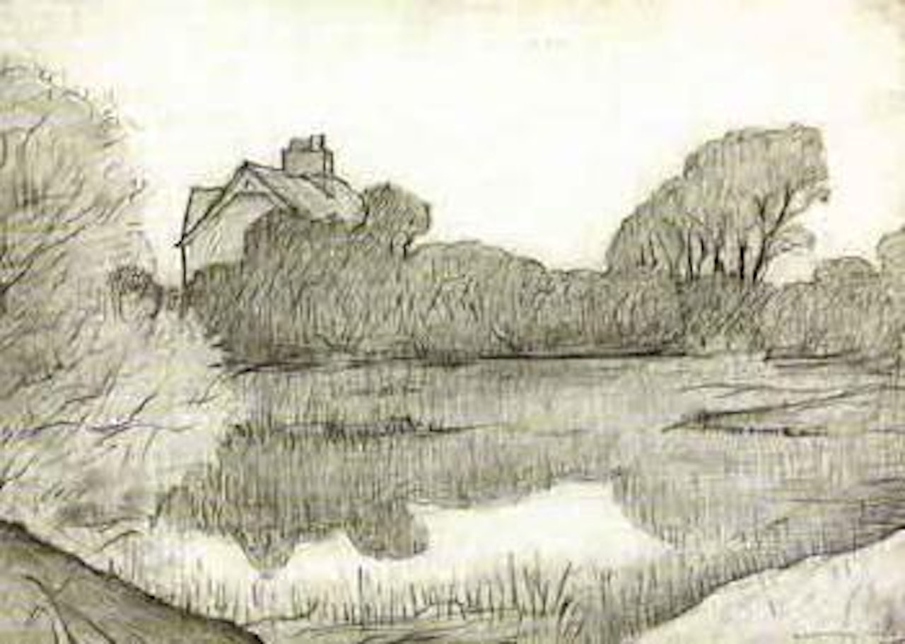 Behind St. Anne's by Laurence Stephen Lowry