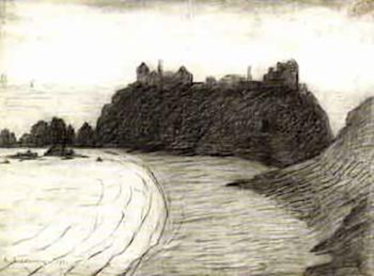 Dunnottar Castle, Stonehaven, Kincardine by Laurence Stephen Lowry