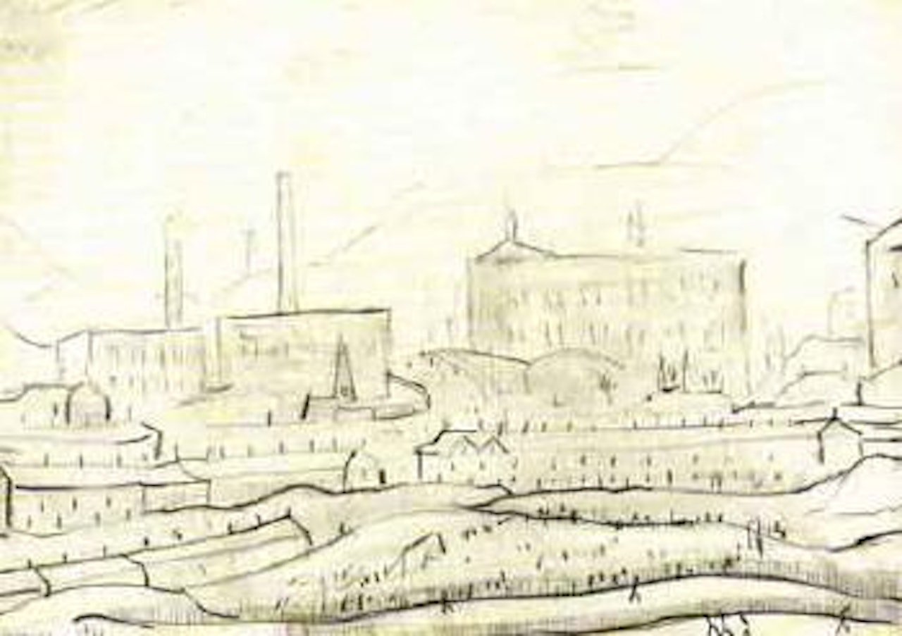 Industrial landscape by Laurence Stephen Lowry