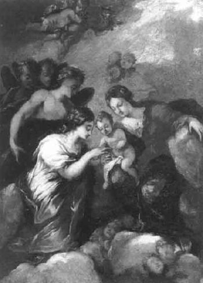Mythological Engagement of St Catherine by Circle of Luca Giordano